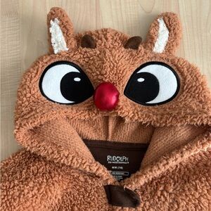 Rudolph the Red Noses Reindeer licensed Onesie Union Suit Kids Medium 7/8